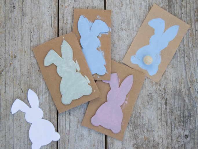 Hasenkarten zu Oster machen jedem Beschenkten eine riesige Freunde. Karten mit Hasenmotiv zu Ostern